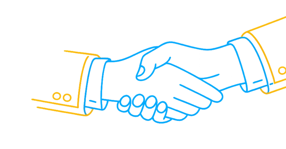 Stretta di mano tra professionisti — AFB per professionisti